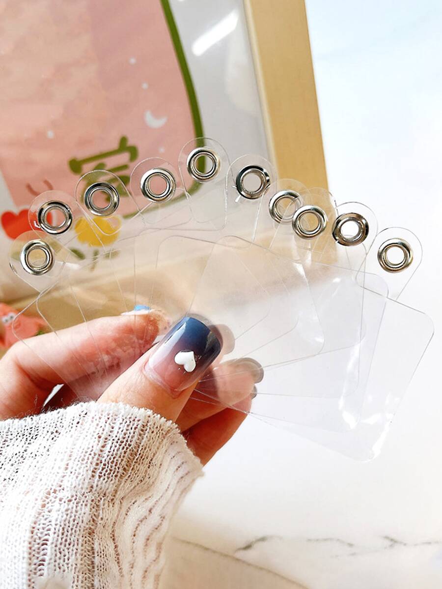 10pcs Clear Plastic Phone Anti-Lost Patch - Clear - View 1