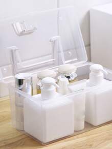 1 Miếng Nhựa trong suốt Hộp lưu trữ máy tính để bàn Đa chức năng Hộp đựng Thùng đựng hàng Với Xử lý - Trong sáng - Xem 2