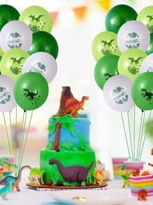 20pcs Dinosaur Latex Balloons, Party Decorative Balloons, Birthday Party Supplies, Dinosaur Theme Party Balloons Back To School Valentine Day