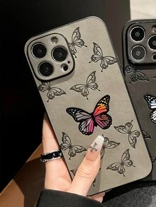 蝴蝶樣式手機殼 - 灰色 - 查看 3