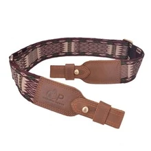 Hunting Rifle Sling Swivels 2 inch Wide Gun Strap For Shotgun /Marlin - màu nâu - Xem 2