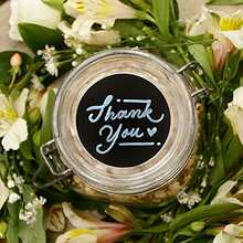 120張/卷5厘米圓形PVC防水空白標籤紙，可擦除和重複使用，不干膠貼紙 - 黑色 - 查看 5