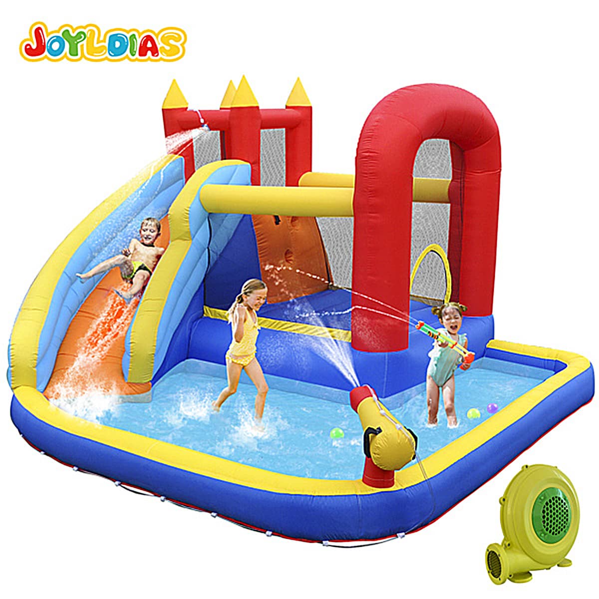 SINLOOG Inflatable Castle - 藍色 - 查看 1
