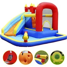 SINLOOG Inflatable Castle - 藍色 - 查看 2