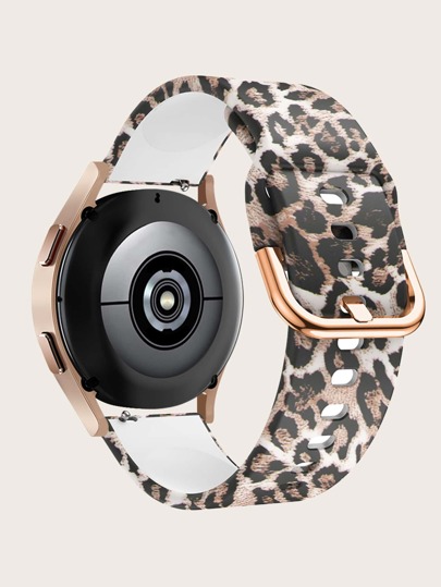 1 pezzo con modello leopardo alla moda silicone universale Cinturino , per Orologi Decorazioni