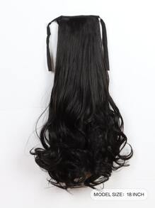 14 Inch/18 Inch/22 Inch Synthetic Drawstring Ponytail Clip In Ponytail Hair Extensions Pony Tail For Women - Black - View 3