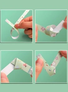 540 Sheets Lucky Star Origami, Cartoon Rabbit Handmade Origami Strips, Five-Pointed Star Origami Back To School - View 5