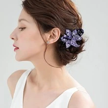 2的磁性耳釘適合男士不銹鋼磁性耳釘男士夾耳環非穿孔鑲嵌方晶鋯石耳環箍磁性耳釘適合女士 - 銀色 - 查看 3