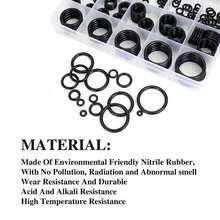 225pcs Rubber O-ring Gasket Assortment Kit, Nbr High Pressure O-ring For Water Tap Valve Sealing - Army Green - View 6