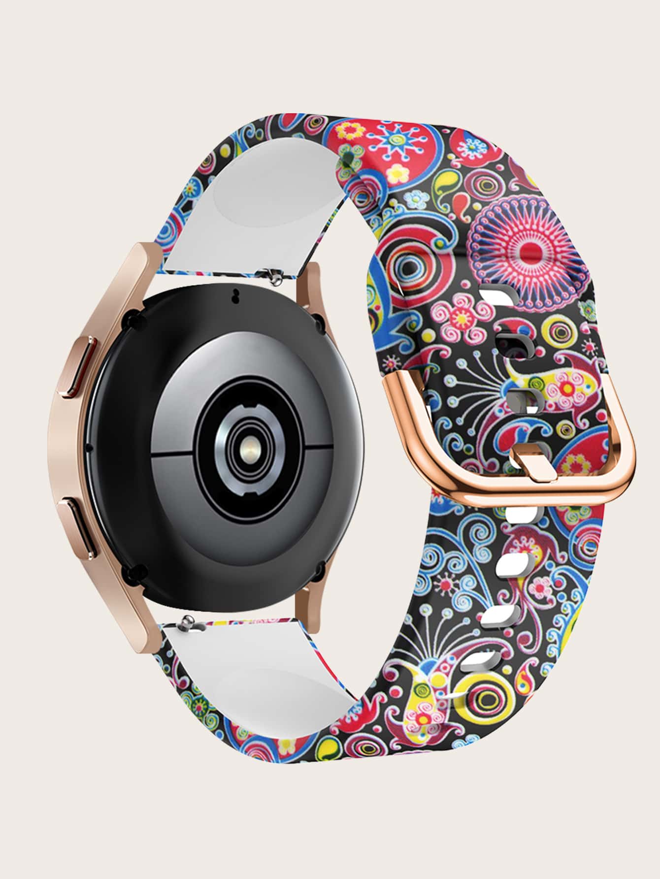 1 pieza voluta patrón moda de silicona universal Correa de reloj , para Reloj Decoración - Multicolor - Ver 1