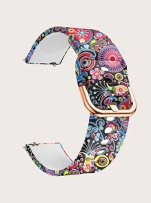 1 pieza voluta patrón moda de silicona universal Correa de reloj , para Reloj Decoración - Multicolor - Ver 3