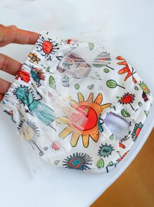 寵物花卉生理褲 - 童話王國 - 彩色 - 查看 6