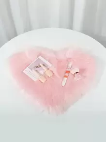 klimonla Accesorio blanco con corazón felpa almohadón , acrílico cómodo Manicura para mujeres