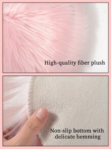 klimonla Accesorio blanco con corazón felpa almohadón , acrílico cómodo Manicura para mujeres