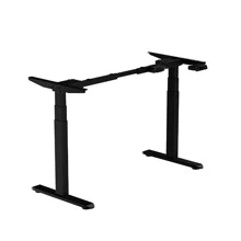 Electric Stand up Desk Frame Height Adjustable Table Legs Sit Stand Desk Frame Up to Ergonomic Standing Desk Base Workstation Frame Only - 彩色 - 查看 2