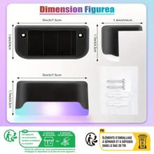 4pcs Solar Powered Waterproof Led Deck Lights For Outdoor Stair, Fence, Railing - Black - View 10