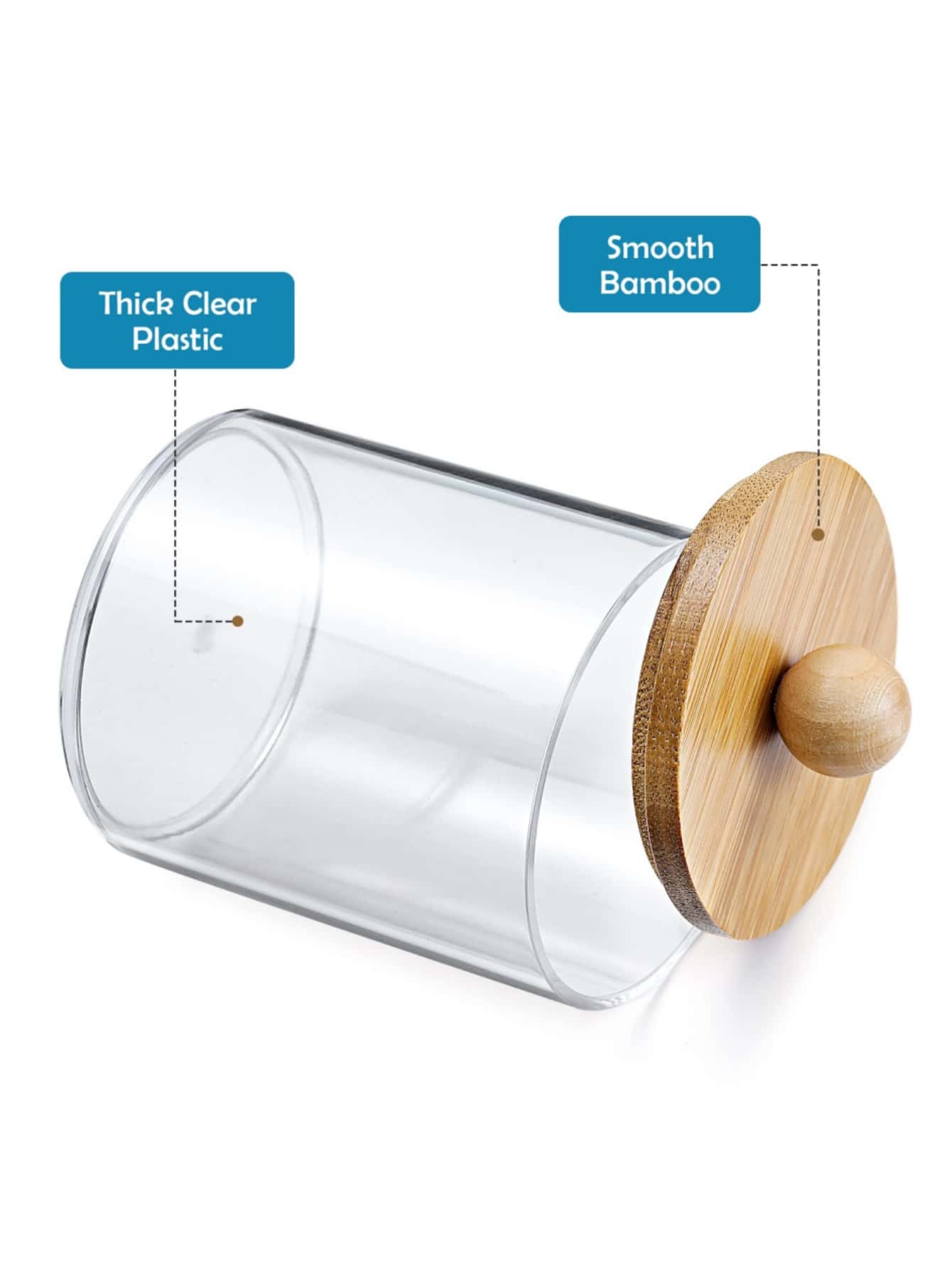 1 pc Qtip Holder, Bathroom Organizer Accessories Storage Containers