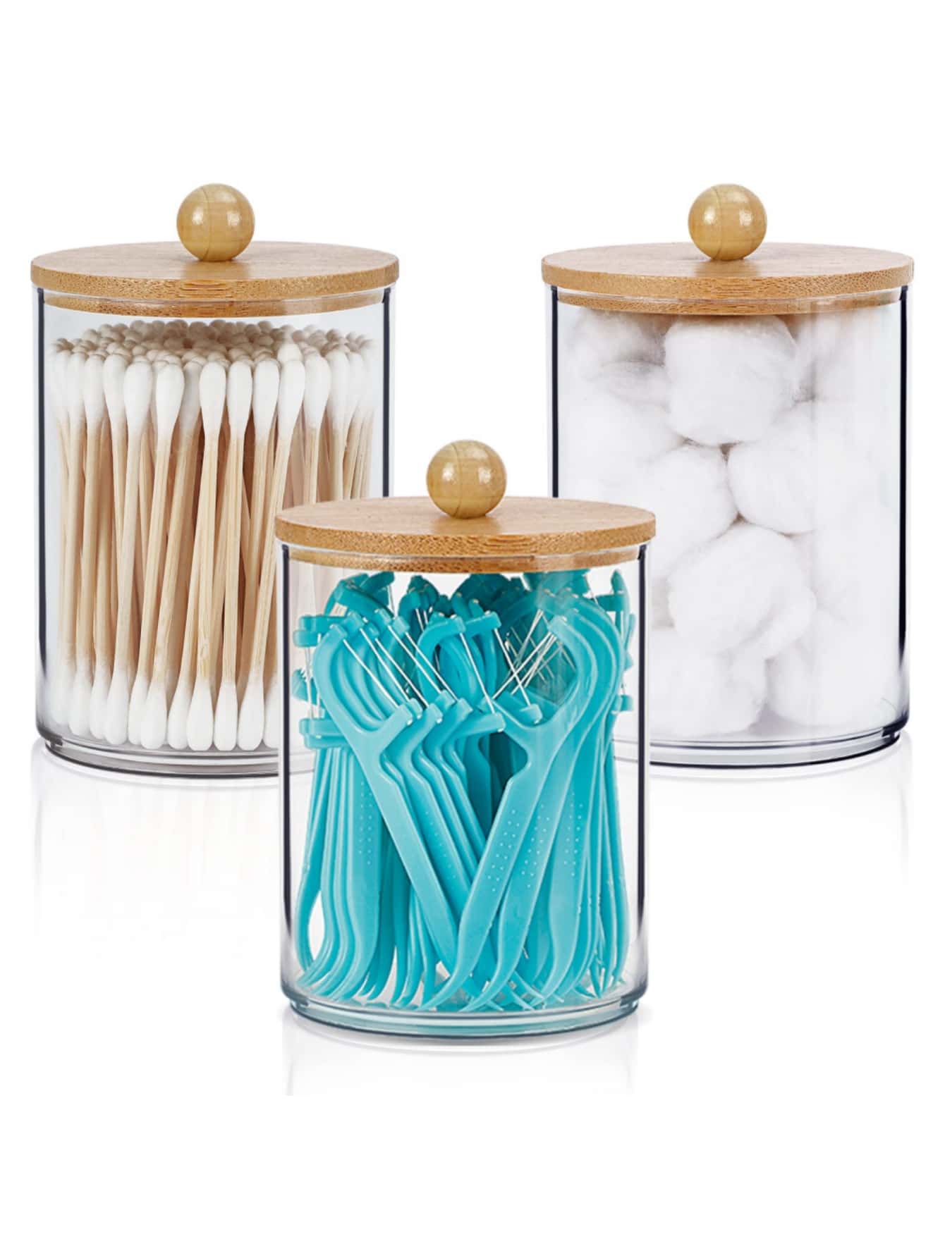 1 pc Qtip Holder, Bathroom Organizer Accessories Storage Containers