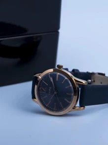 Tối giản Giải trí Đồng hồ thạch anh Đối với phụ nữ - Màu xanh lam - Xem 2