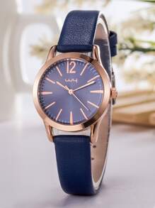 Tối giản Giải trí Đồng hồ thạch anh Đối với phụ nữ - Màu xanh lam - Xem 5