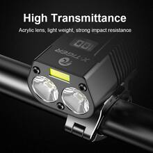 X-TIGER USB Rechargeable Bike Light Set, Super Bright 1800 Lumen Wide Angle View Bicycle Lights Tail Light, Easy To Install Bike Front And Back Rear Lights, Bicycle Headlight Safety Flashlight - Black - View 8