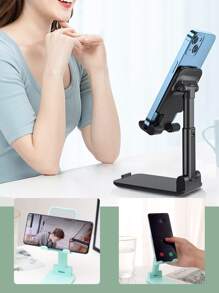 桌面手机支架可折叠手机支撑角度高度可调手机支架通用兼容、Android手机，生日、家人、朋友礼物手机配件