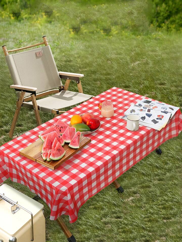 Red And White Picnic Blanket
