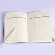 cuaderno de diario de arte con ilustración dibujada a mano con temática de gato de 224 páginas - Albaricoque - Ver 11