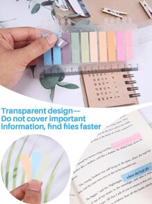 6片混合顏色索引標籤 - 藕粉色 - 查看 3