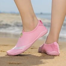 Innen Fitness Schuhe Damen Weicher Boden Springseil Rutschfest Hocken Training Socken mit Schuhe Yoga-Schuhe atmungsaktiv Schnell trocknend - Pink - Übersicht 8