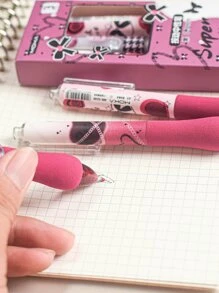 M O K A 3 chiếc Bút kẻ sọc & nơ trung tính - Nhiều màu - Xem 5