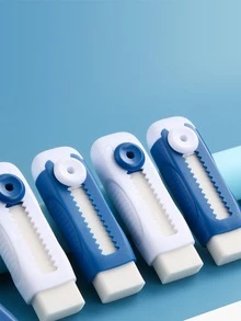 2入組/包學生尺寸可伸縮橡皮適用於鉛筆,,理想辦公和學校使用,藝術用品