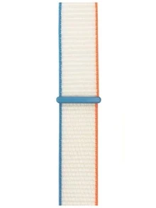 Vòng nylon Dệt nhiều màu sắc thoáng khí Áp dụng cho Đồng hồ Apple Nam và Nữ Dây đeo thể thao mùa hè 1 PC - Màu be - Xem 3