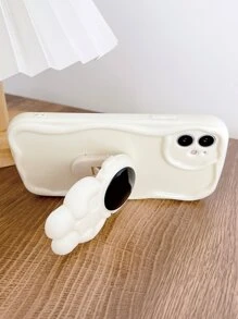 宇航員裝飾手機殼帶底座 - 白色 - 查看 3