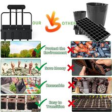 1pc Manual Soil Block Maker Soil Blocker Gardening Tool Plant Seeder For Garden,Garden Tools, Gardening Tools For Garden - Black - View 5