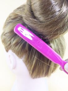 1 Miếng Thiết kế Kiểu tóc Chải Lược Đối với Bánh bao , & Dung tích - Màu Hồng Tươi - Xem 3