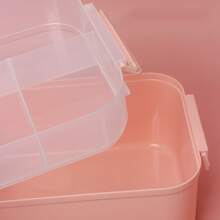 Nail Tool Box With Double-Layered Large Capacity Storage For Nail Polish And Gel, Makeup Tool Organizer,Room,Home,Bedroom,Bathroom,House,Pink Room,Living Room Decor,Travel Stuff,Gift Bag,Gifts For Mom,Dad,Men,Friends,Teacher,Birthday,Wedding,Desk,Shelves,Accessories,Gift Boxes,Funny Gift,Storage