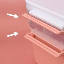 Nail Tool Box With Double-Layered Large Capacity Storage For Nail Polish And Gel, Makeup Tool Organizer,Room,Home,Bedroom,Bathroom,House,Pink Room,Living Room Decor,Travel Stuff,Gift Bag,Gifts For Mom,Dad,Men,Friends,Teacher,Birthday,Wedding,Desk,Shelves,Accessories,Gift Boxes,Funny Gift,Storage