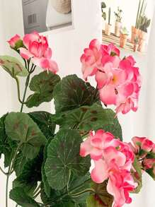 1朵粉色人造山楂花,適用於婚禮家居裝飾、餐廳攝影背景裝飾,絲質花朵 - 粉色 - 查看 5