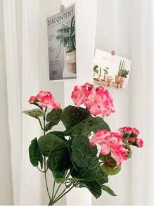 1朵粉色人造山楂花,適用於婚禮家居裝飾、餐廳攝影背景裝飾,絲質花朵 - 粉色 - 查看 7