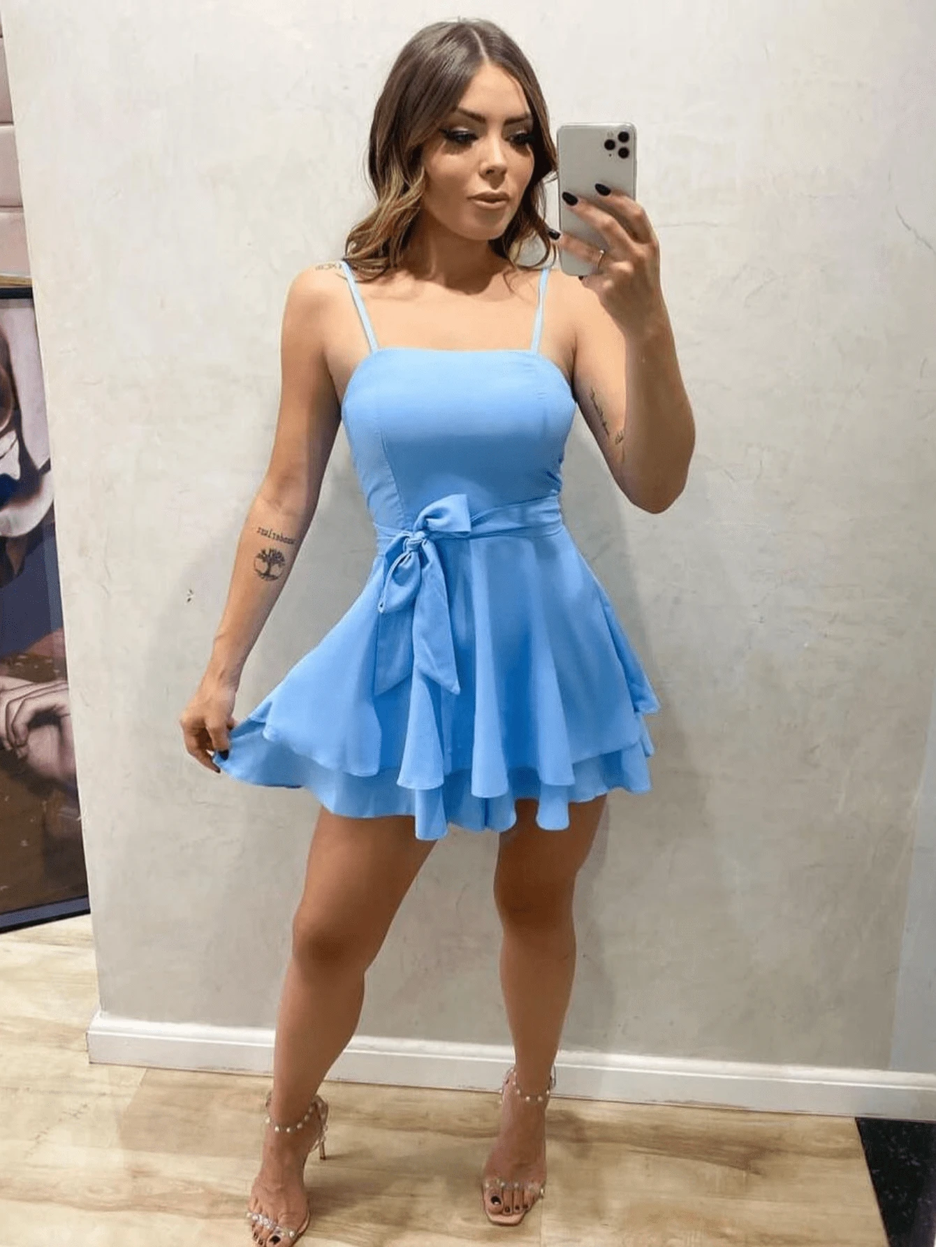 Women Jumpsuits - 淺藍色 - 查看 1