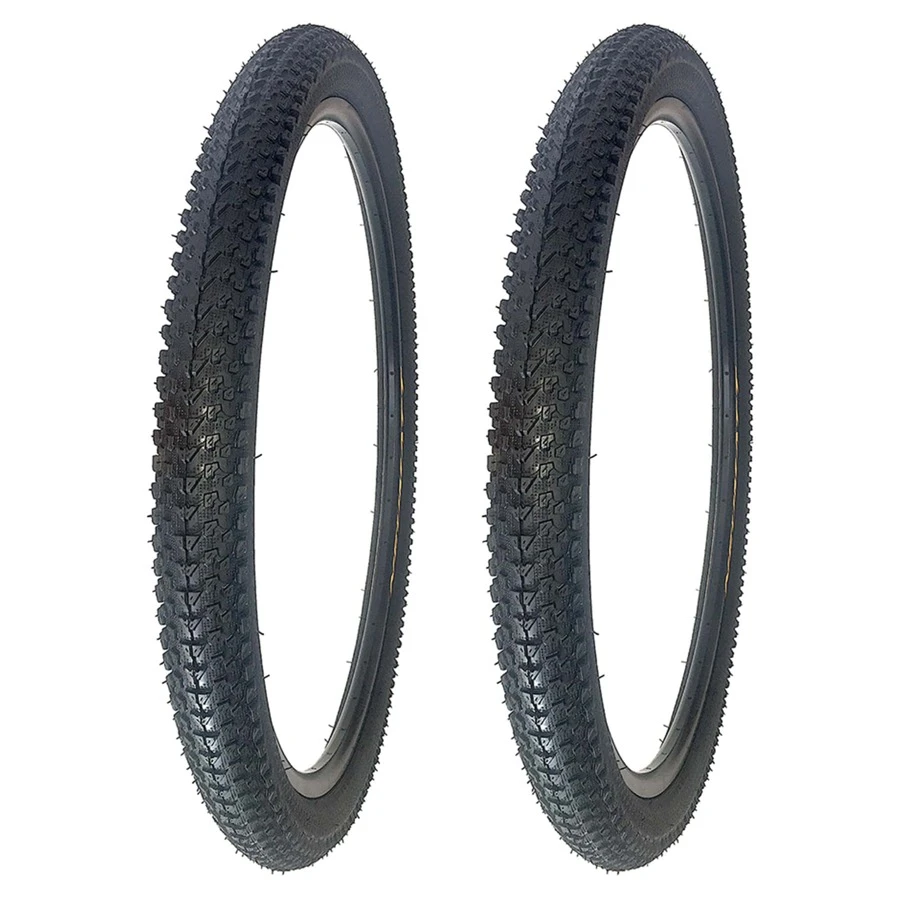 Pair Of Mtb Neumatt Bicycle Tires Rolled 29 X 2.35. - Black - View 1