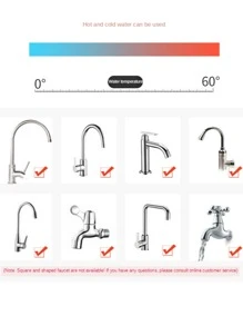 360可調節靈活廚房輕敲延長器防濺水過濾器出口頭