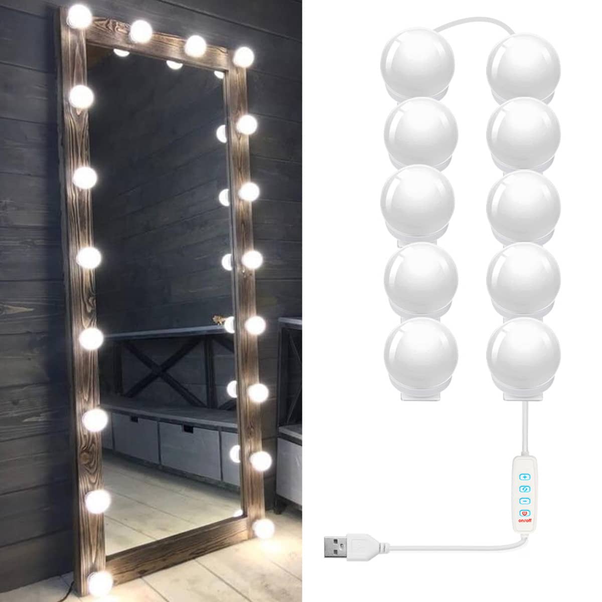 Retro Classic Stage Style Led Vanity Mirror Lights Kit Vanity Lights