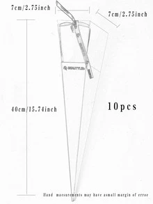 10pcs/pack Single Flower Box For Rose, Fresh Flowers With Clear Crystal And Individual Packaging - Pink - View 3