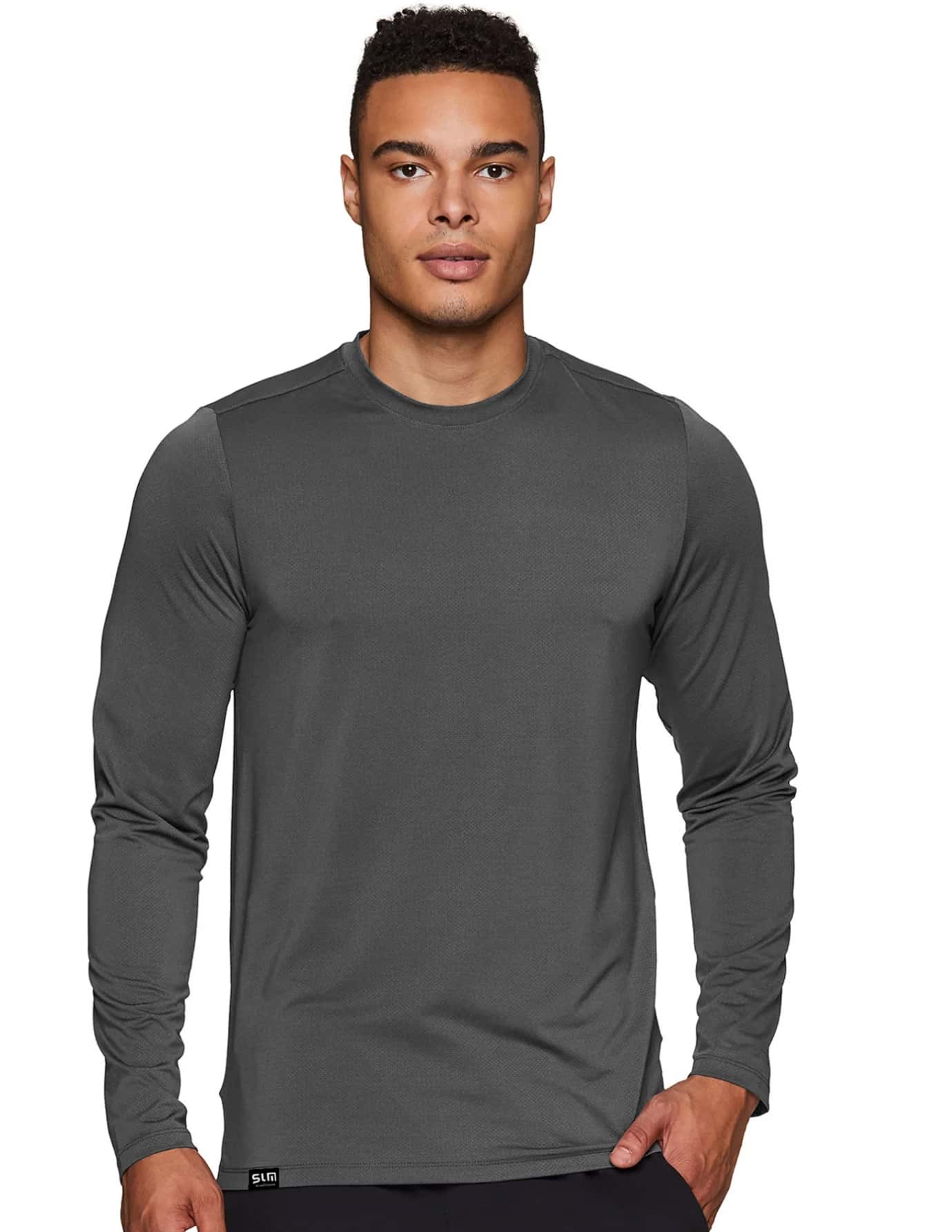 Slim Fitness SLM Men T-Shirts - Grey - View 1