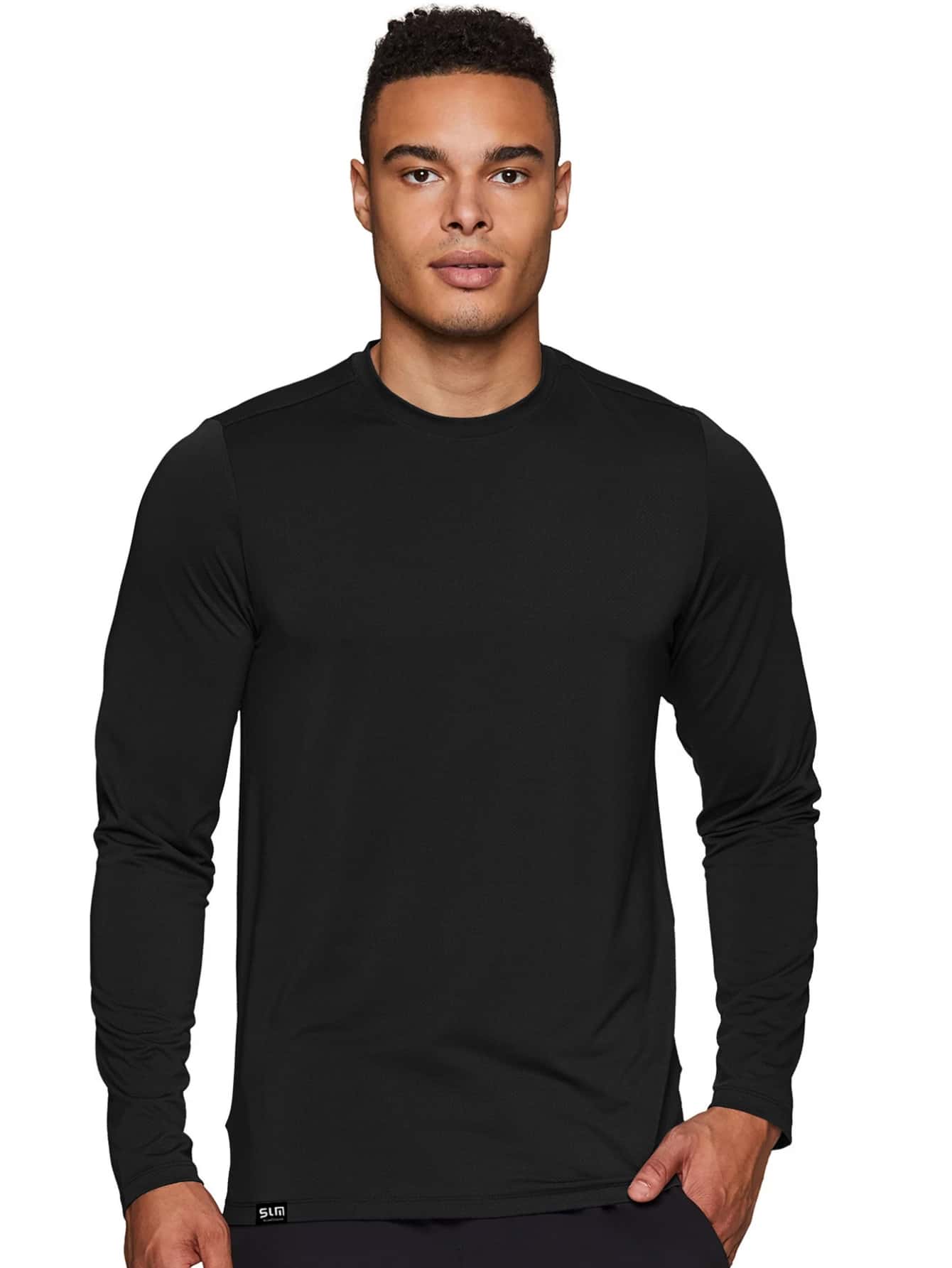 Slim Fitness SLM Men T-Shirts - Black - View 1