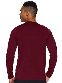 Slim Fitness SLM Men T-Shirts - Burgundy - View 2