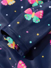 嬰兒女孩一入組防曬泳裝