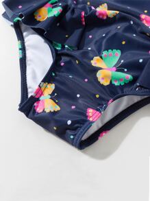 嬰兒女孩一入組防曬泳裝